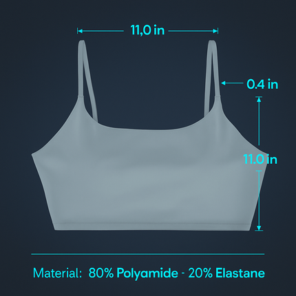 Women Sport Bras with Removable Pads, Low-Impact Square Neck