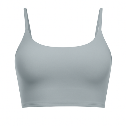 Women Sport Bras with Removable Pads, Low-Impact Square Neck