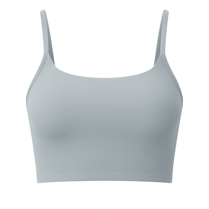 Women Sport Bras with Removable Pads, Low-Impact Square Neck