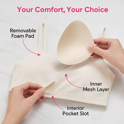 Women Sport Bras with Removable Pads, Low-Impact Square Neck