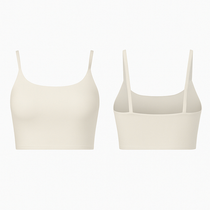 Women Sport Bras with Removable Pads, Low-Impact Square Neck