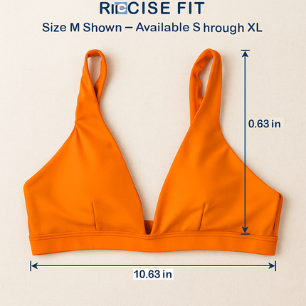 Women Deep V-Neck Sports Bra for Gym - Low-Impact Comfort
