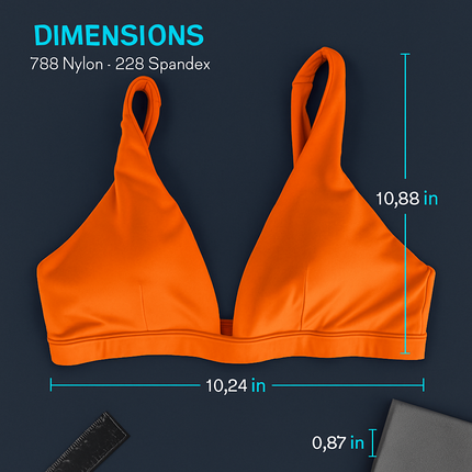 Women Deep V-Neck Sports Bra for Gym - Low-Impact Comfort