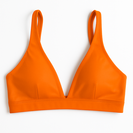 Women Deep V-Neck Sports Bra for Gym - Low-Impact Comfort