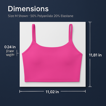 Women Sport Bras with Removable Pads, Low-Impact Square Neck