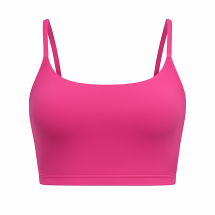 Women Sport Bras with Removable Pads, Low-Impact Square Neck
