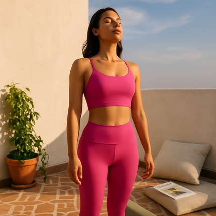 Women Sport Bras with Removable Pads, Low-Impact Square Neck