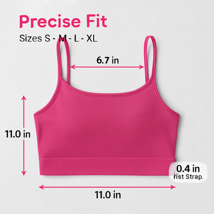 Women Sport Bras with Removable Pads, Low-Impact Square Neck