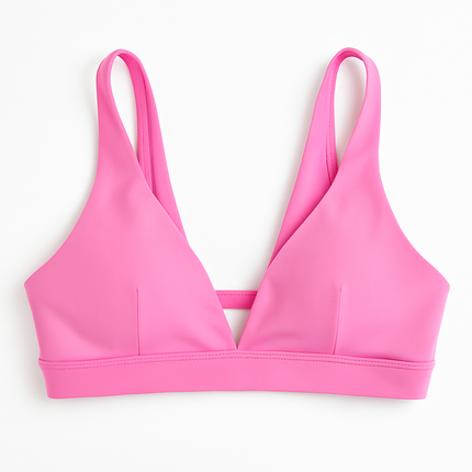 Women Deep V-Neck Sports Bra for Gym - Low-Impact Comfort