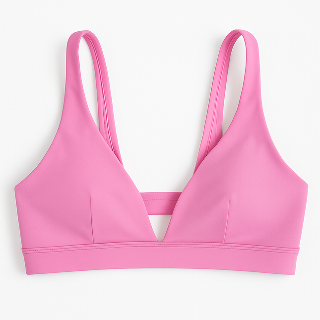 Women Deep V-Neck Sports Bra for Gym - Low-Impact Comfort