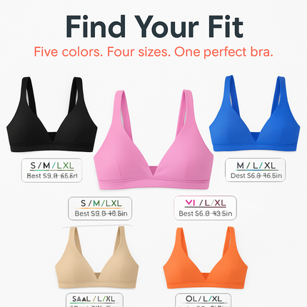 Women Deep V-Neck Sports Bra for Gym - Low-Impact Comfort