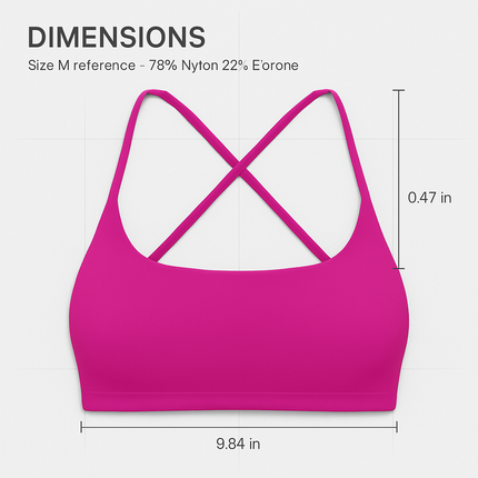 Cross Back Padded Sports Bra with Removable Pads