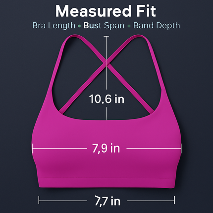 Cross Back Padded Sports Bra with Removable Pads