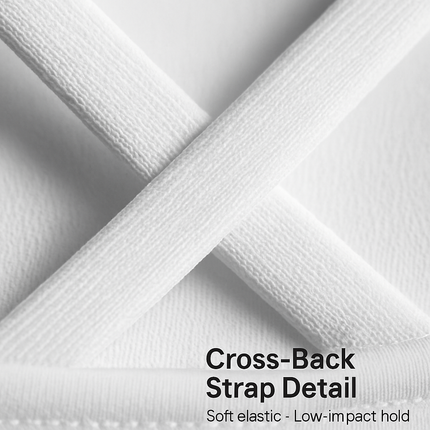 Cross Back Padded Sports Bra with Removable Pads