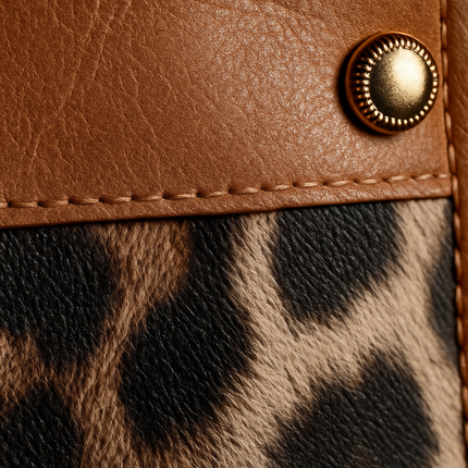 Leather Crossbody Bag with Adjustable Guitar Strap