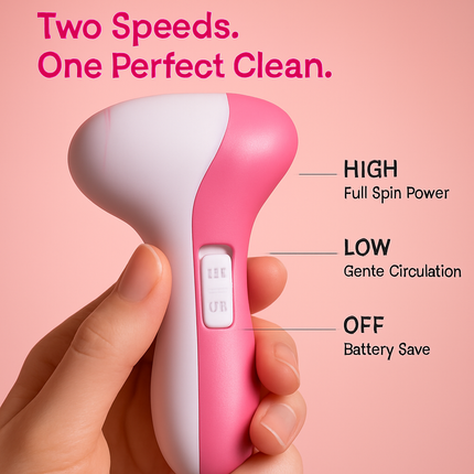 Facial Cleansing Brush Waterproof Face Spin Cleaning Brush with 5 Brush Heads Deep Cleansing Body Facial Brush Set for Gentle Exfoliating Removing Bla