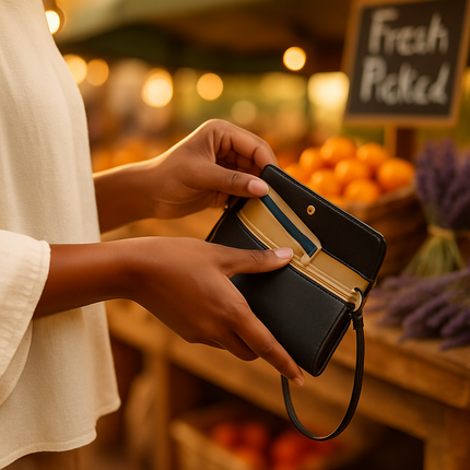 Wristlet Wallet for Women PU Leather Everyday