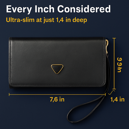 Wristlet Wallet for Women PU Leather Everyday