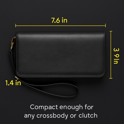 Wristlet Wallet for Women PU Leather Everyday