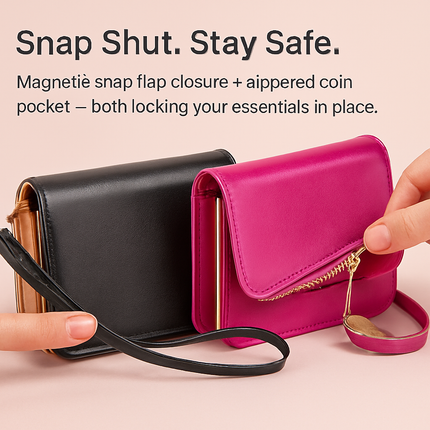 Wristlet Wallet for Women PU Leather Everyday