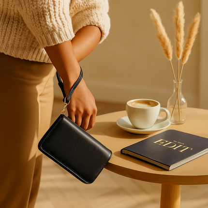 Wristlet Wallet for Women PU Leather Everyday