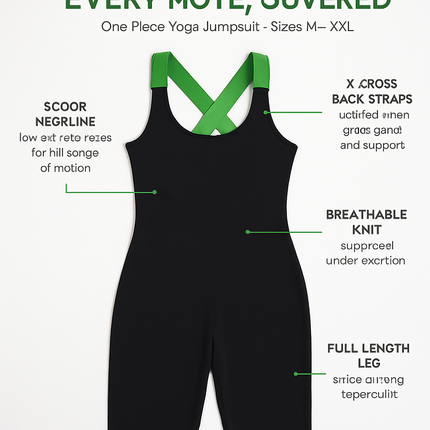 Women\'s Sports YOGA Workout Gym Fitness Jumpsuit