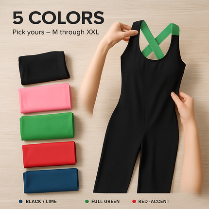 Women\'s Sports YOGA Workout Gym Fitness Jumpsuit