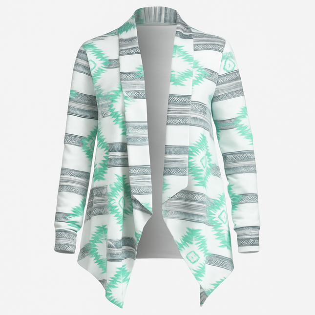 Women Open Front Cardigan Long Sleeve Shawl Neck Breathable Cardigan Well Collection w/ T-Shirt Tank Jeans Leggings