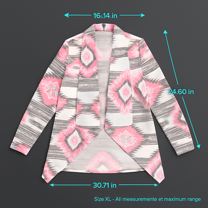 Women Open Front Cardigan Long Sleeve Shawl Neck Breathable Cardigan Well Collection w/ T-Shirt Tank Jeans Leggings