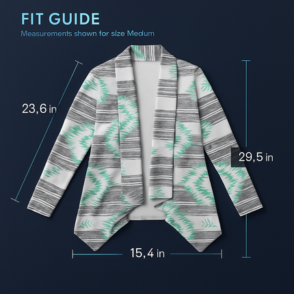 Women Open Front Cardigan Long Sleeve Shawl Neck Breathable Cardigan Well Collection w/ T-Shirt Tank Jeans Leggings