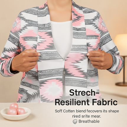 Women Open Front Cardigan Long Sleeve Shawl Neck Breathable Cardigan Well Collection w/ T-Shirt Tank Jeans Leggings