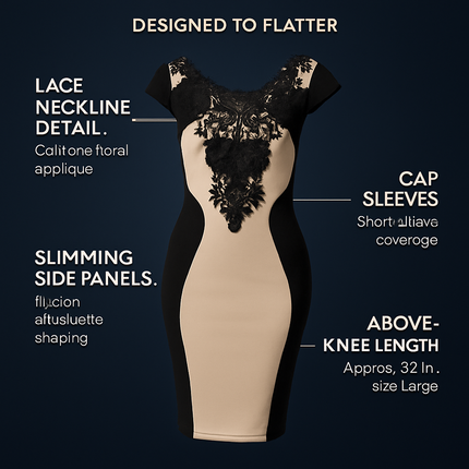 Evening Dress - Elegant Cocktail Nightwear for Evening