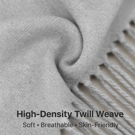 Mens Womens Oversize Cashmere Wool Shawl Wraps Blanket Winter Solid Scarf Soft Pashmina 79" X 28"