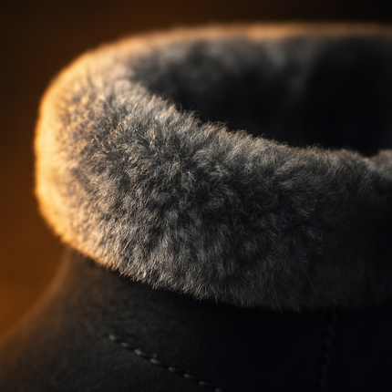 Snow Boots - Waterproof Faux Suede Mid-Calf with Warm Lining