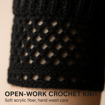 Women Winter Crochet Knit Leg Warmers