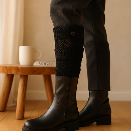 Women Winter Crochet Knit Leg Warmers