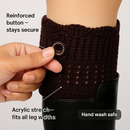 Women Winter Crochet Knit Leg Warmers
