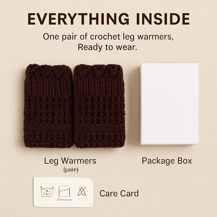 Women Winter Crochet Knit Leg Warmers
