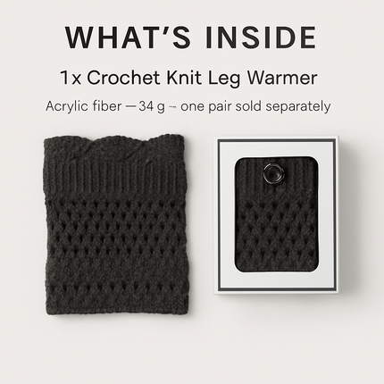 Women Winter Crochet Knit Leg Warmers
