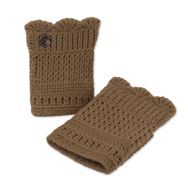 Women Winter Crochet Knit Leg Warmers
