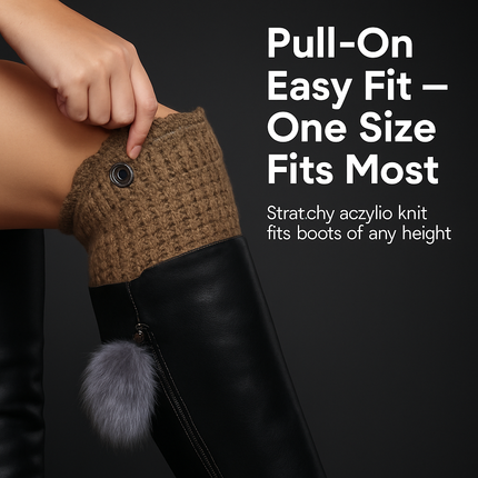 Women Winter Crochet Knit Leg Warmers