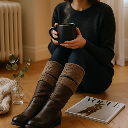 Women Winter Crochet Knit Leg Warmers