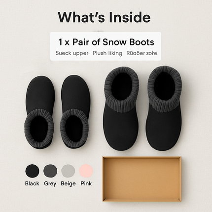 Women Snow Boots Suede Mid-Calf with Knit Lining