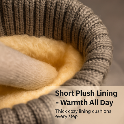 Women Snow Boots Suede Mid-Calf with Knit Lining