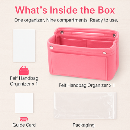 Felt Handbag Insert Organizer for Purses and Totes