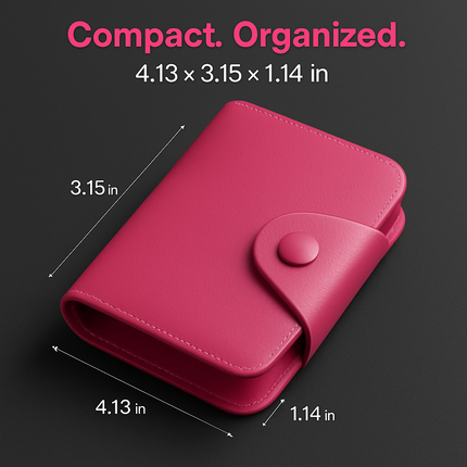 Credit Card Holder Wallet with Snap Closure