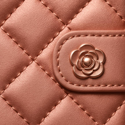 Leather Wallet Clutch with Card Slots and Zipper