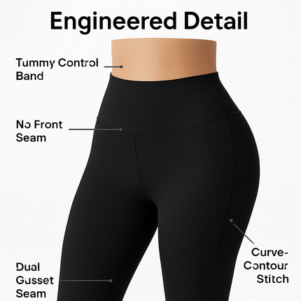 Women's High Waist Leggings with Tummy Control