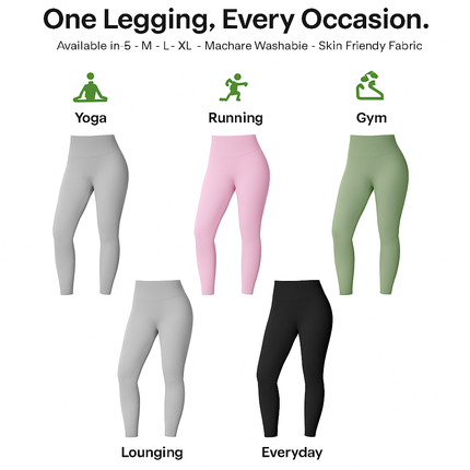 Women's High Waist Leggings with Tummy Control