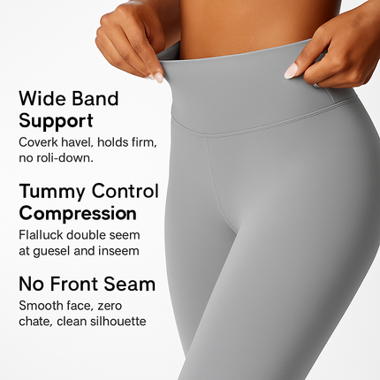 Women's High Waist Leggings with Tummy Control